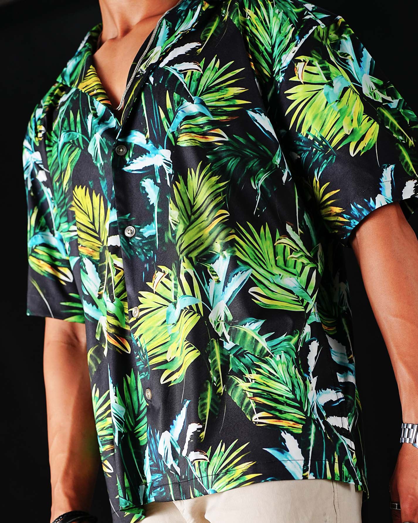 Jungle Safari Tropical Relaxed Fit Printed Shirt