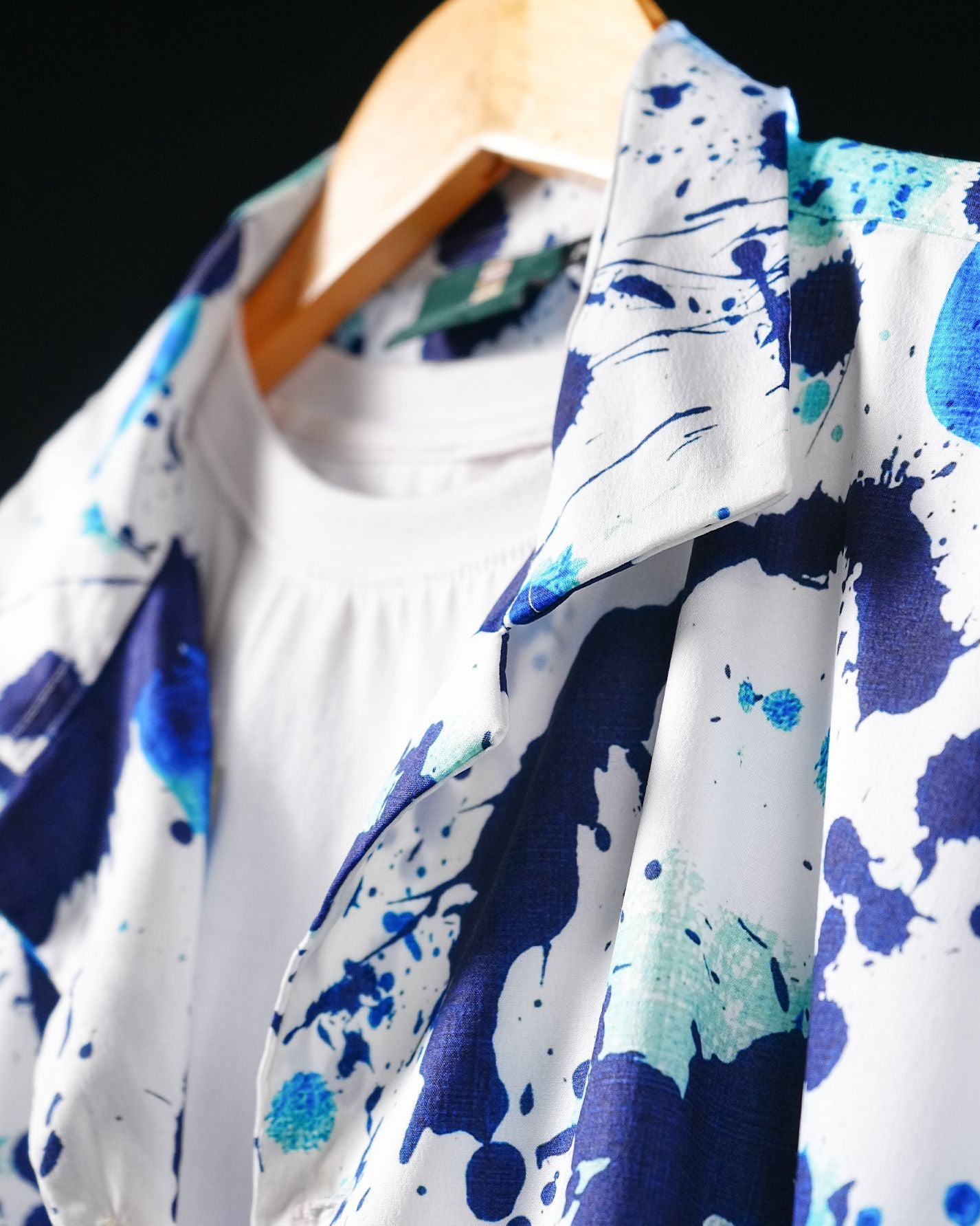 Nebula Relaxed Fit Satin Printed Shirt