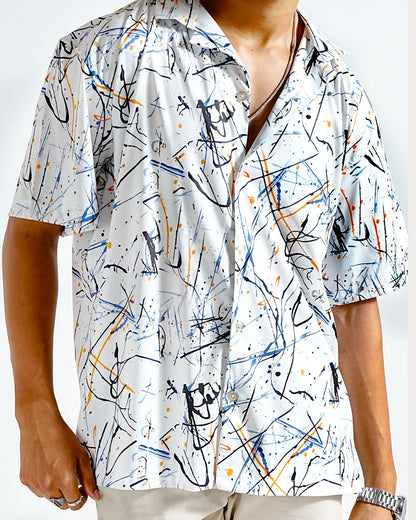 Scribblings Club Fit Printed Shirt