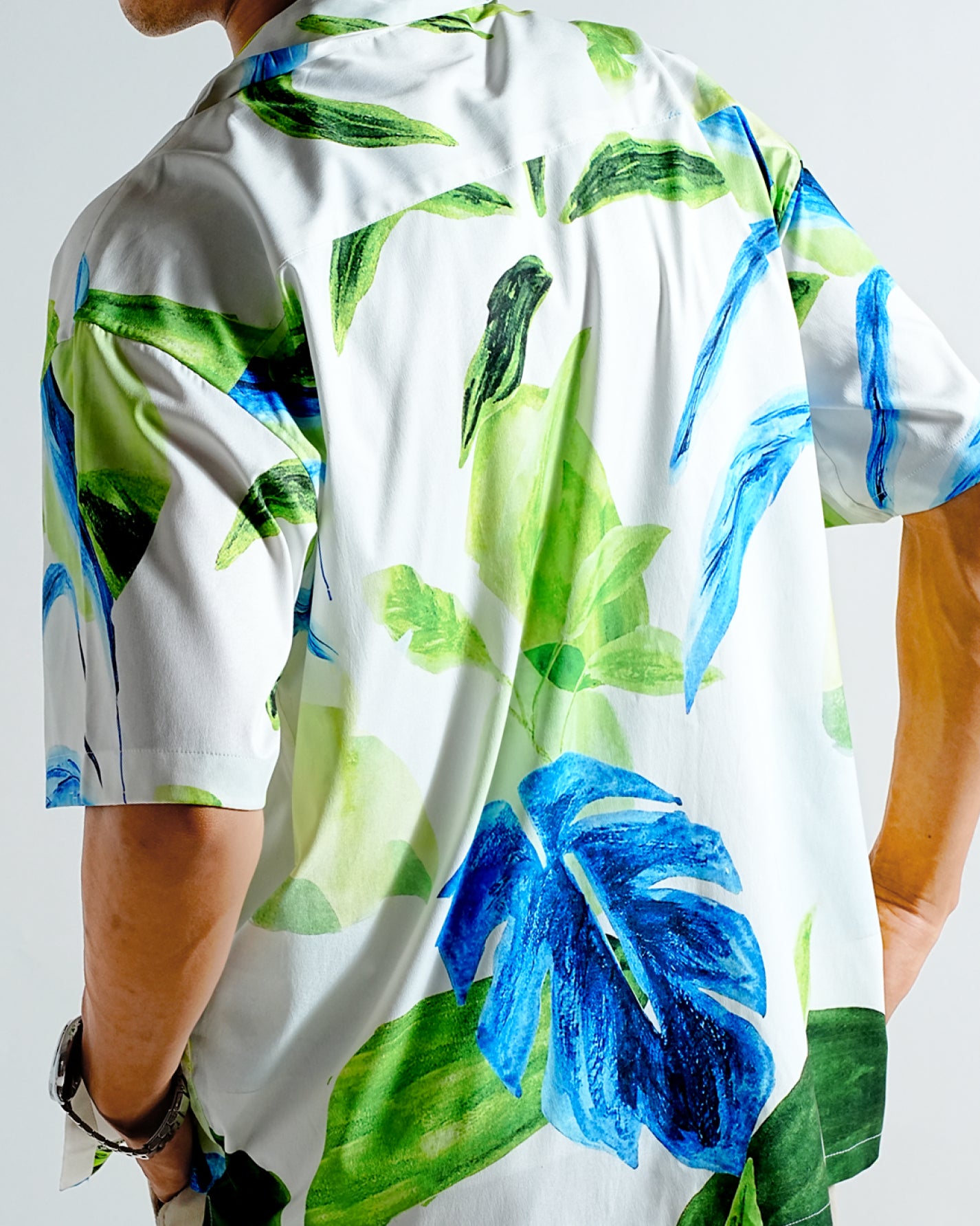 Fresh Breeze Resort Fit Satin Printed Shirt