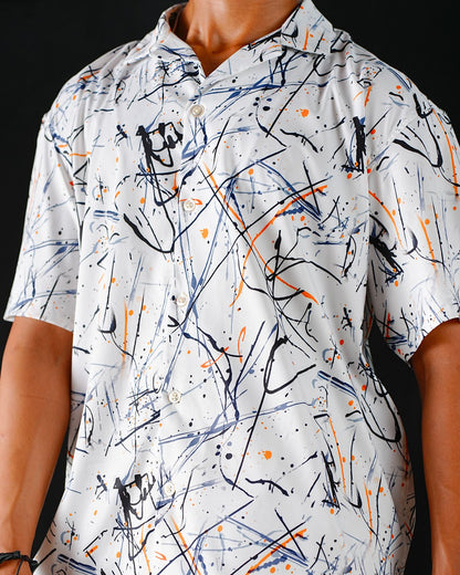 Scribblings Club Fit Printed Shirt