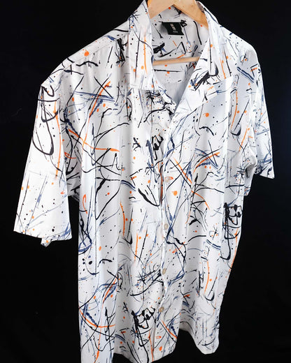 Scribblings Club Fit Printed Shirt