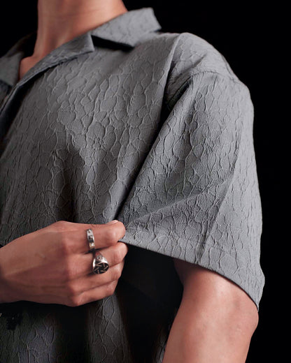 Dark Skies Textured Relaxed Fit Shirt