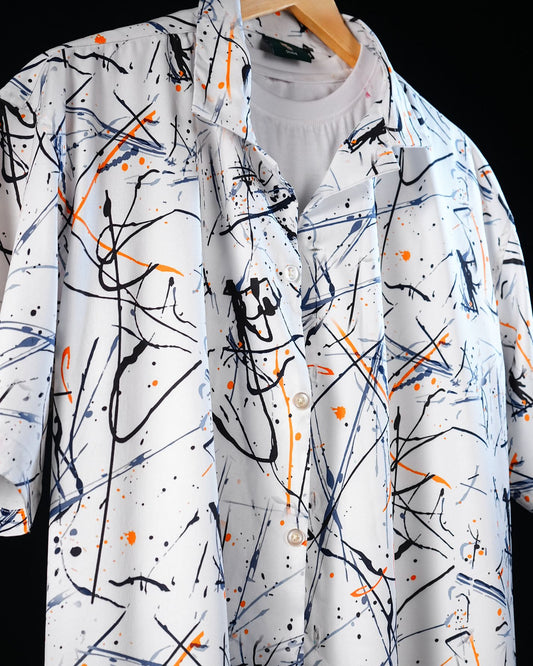 Scribblings Club Fit Printed Shirt