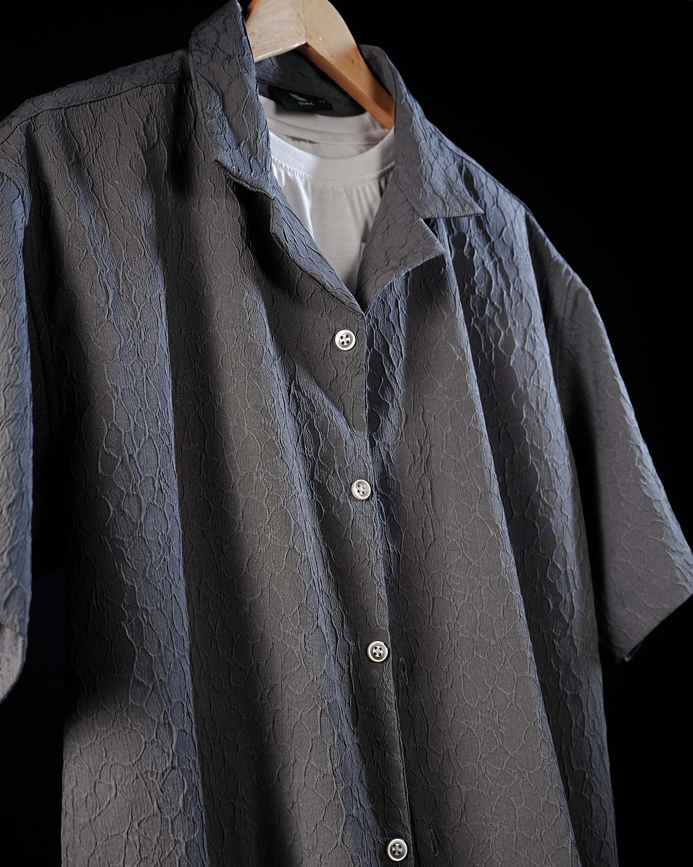 Dark Skies Textured Relaxed Fit Shirt